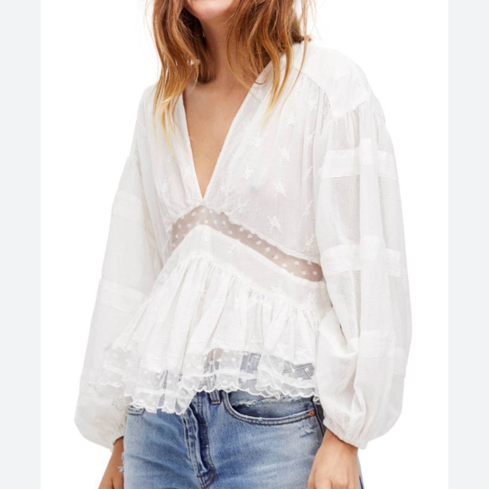 Free People nostalgic feels blouse